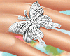 Icy Butterfly Ring