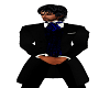 blue 3 piece suit