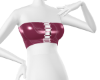 Pink Tease Button Crop