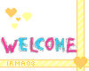 Animated welcome sign