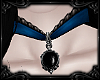 \/ Blue Cameo Choker