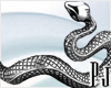 Siver Snake Sticker