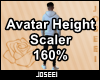Avatar Height Scale 160%