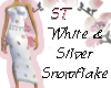ST}WhiteSilver Snowflake