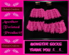 pink monster socks