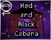 Red and Black Cabana