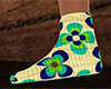 Retro Flowers Socks 12 F