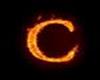 Flaming Letter C