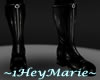 ~H~PVC Boots P1 Black