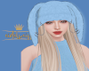 e_blue fur hat