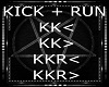 Kick + Run Sound Action