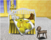 Yellow Teddy Bear Crib