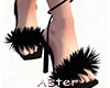 ★ Fuzzy Heels Black