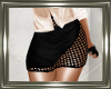 ! Black Net Skirt.