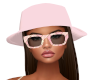 Pink Plaid Sunglasses