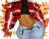 Fall Vibes Plaid Red