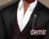 [D] Essa black&wine suit