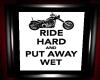 (SR) Ride Hard Sign