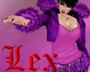 LEX - violet Fur Jacket