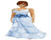 Curvy Blue ruffles gown