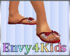 Kids Red Flip Flops