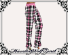 pink & blk Plaid pj 