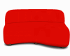 Curved Sofa Red