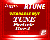 PARTICLE BURST,TUNE, RED