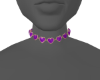 Choker Heart Purple