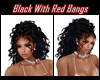 Black w/Red Bangs
