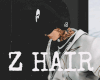 WHITE Z-HAIR HDPHNS+HDWR