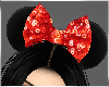 Sparkly Minnie Ears Red