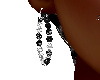 Diamonds earrings black