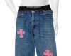 baggy chrome denim