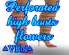 Flowers high boot sexy