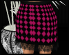 Pink/Black Check Skirt