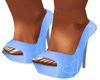 Blue Diamond Heart Heels