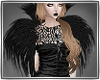 ~: Feather collar blk :~