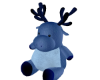 Blue stuffed reindeer