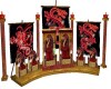 Red Dragon Throne Set