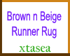 Brown n Beige Runner Rug
