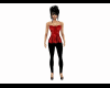 Black red outfit