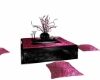 Floor table/pillows pink