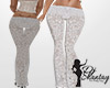 Wht Lace Rose Flare