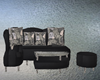 Multi-Pose Black Sofa