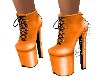 ORANGE PLATFORM BOOTS