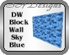 DW block Wall Sky Blue