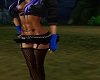 blue arm warmers