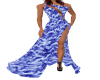 Long Blue Gown Dress
