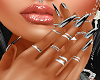 SILVER ORNAMENTED NAILS